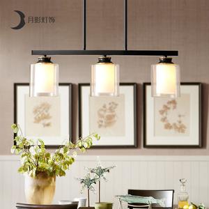 美式复古吊灯三头