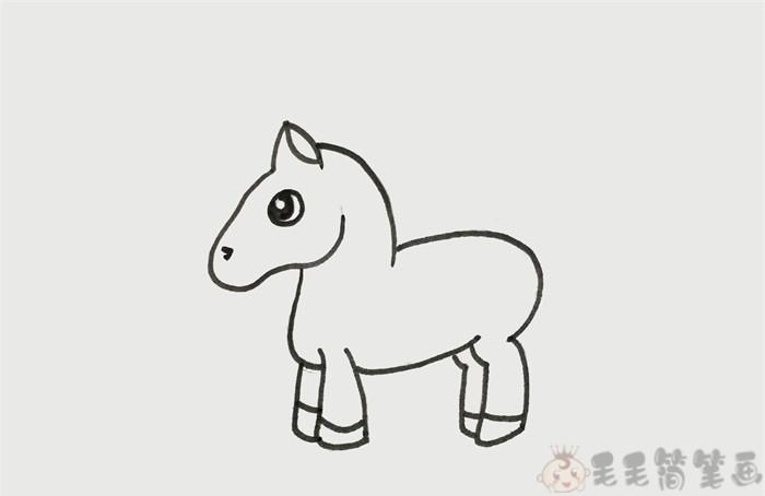 马儿怎么画马简笔画