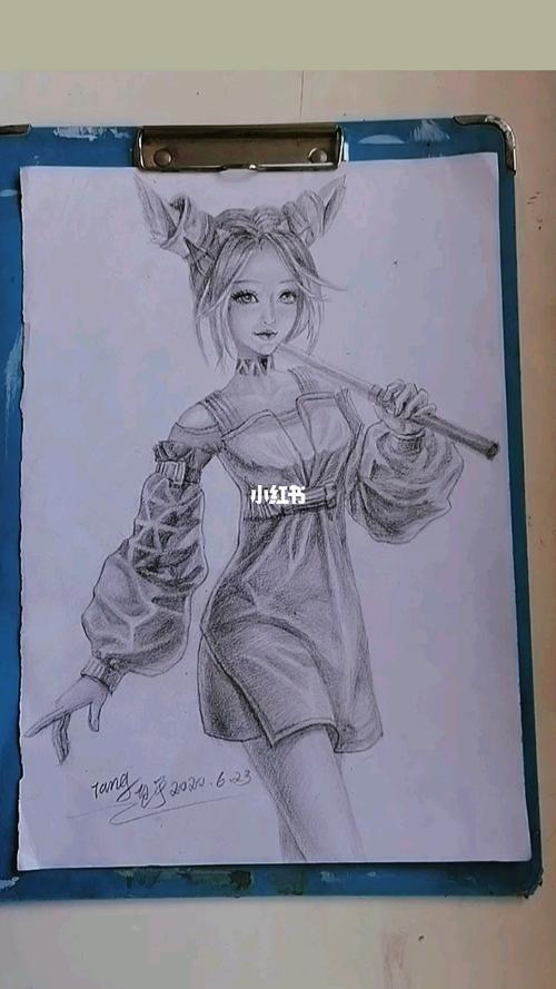 王者荣耀_素描_绘画_寻找