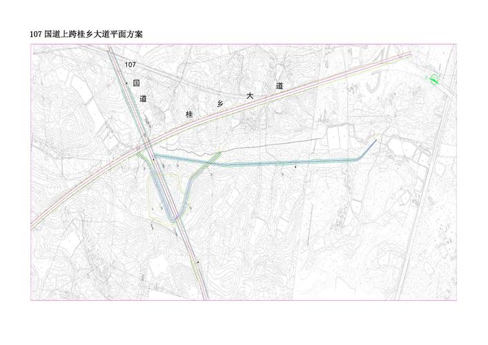107国道咸安绕城段与桂乡大道交叉方案 - 咸宁市城乡