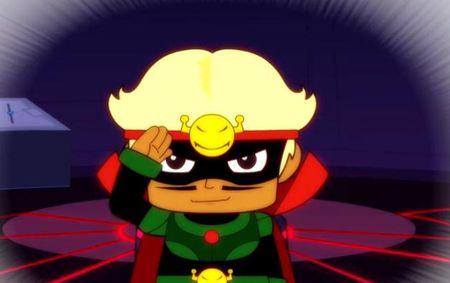 开心宝贝被门夹前帅气的大大怪将军图片