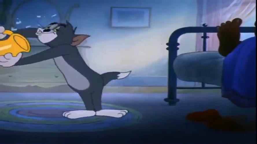 猫和老鼠 汤姆大概疯了, 敢用水泼正在睡觉的主人, 杰瑞都不敢看!
