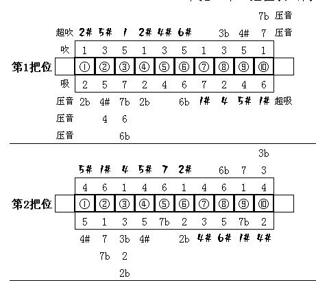 10孔布鲁斯口琴的学习教程