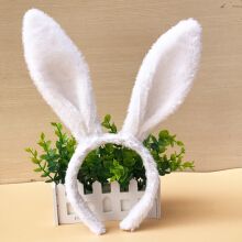 头饰毛绒兔子耳朵