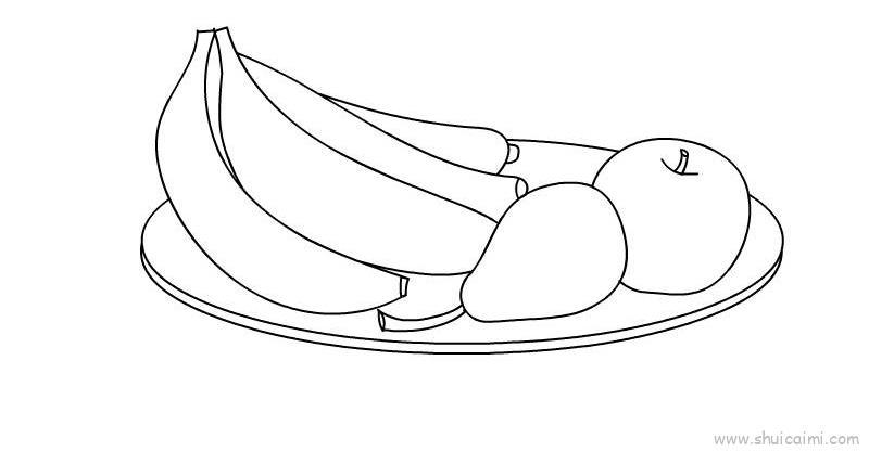静物一家简笔画画法图解