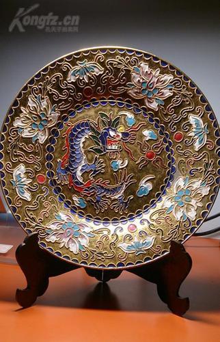 80年代国家换汇产品(老货)#正宗铜胎掐丝珐琅景泰蓝花