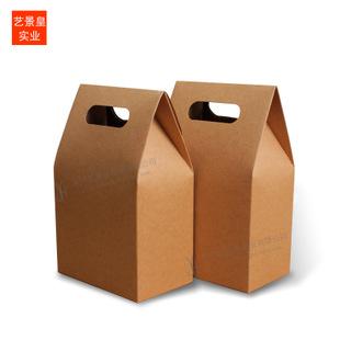 现货碧根果牛皮纸包装盒 休闲食品包装盒 红枣手提纸盒定做