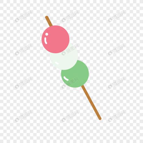 丸子食物美食糯米丸子零食卡通