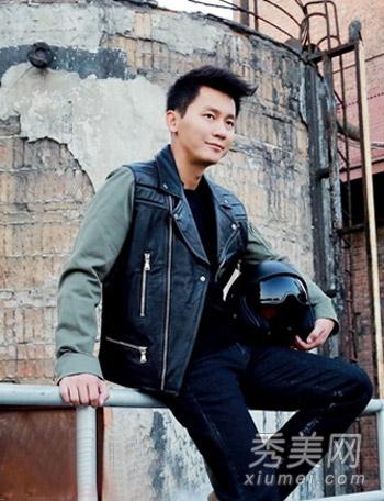 李晨冬季潮范街拍 飞机头时尚帅气