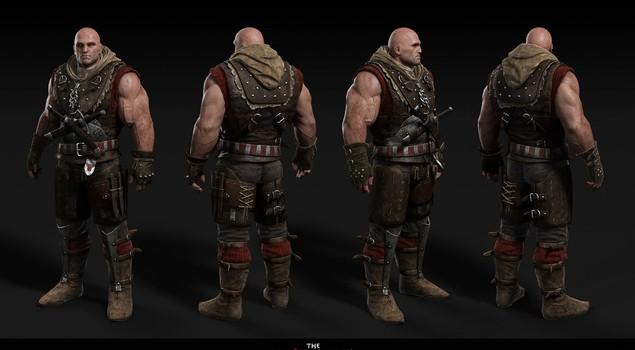 女主角身材真棒《巫师2》人物原设图