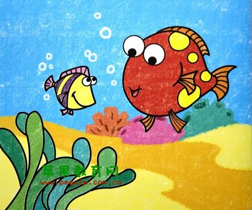 海底世界儿童画作品欣赏