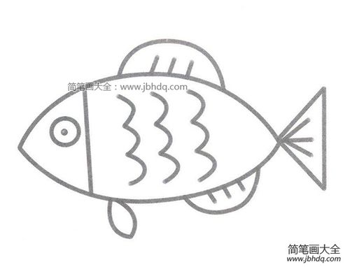 鱼简笔画图片