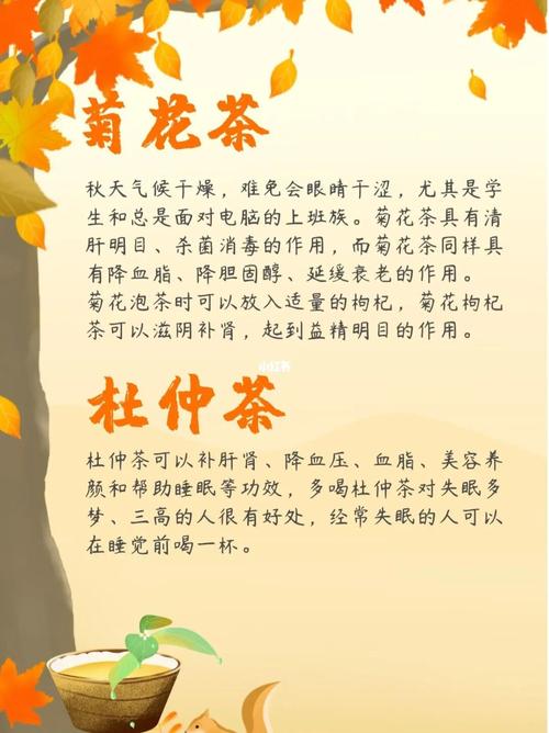 中医推荐:秋季养生茶图鉴_秋天去哪玩_白茶_黑茶_金银花_养生_茶叶