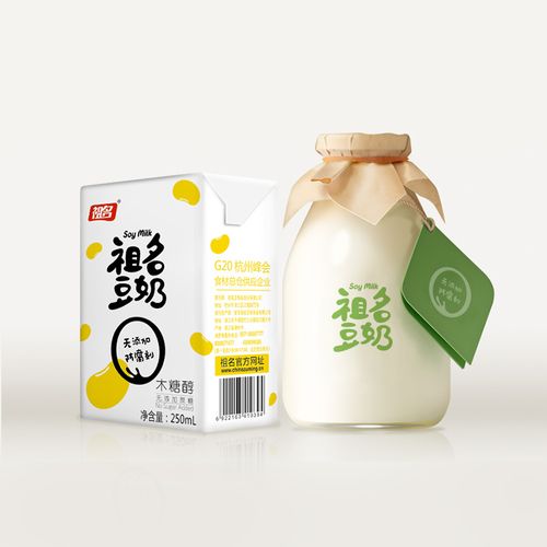 祖名木糖醇无蔗糖豆奶早餐奶250mlx24盒/箱含乳饮品