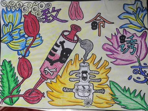 使学生了解有关毒品的知识,增强拒毒防毒的意识,掀起禁毒宣传高潮.