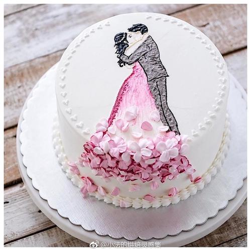 女神款裙摆蛋糕(7)静置的修饰和或经典或渐变的配色才是关键呀
