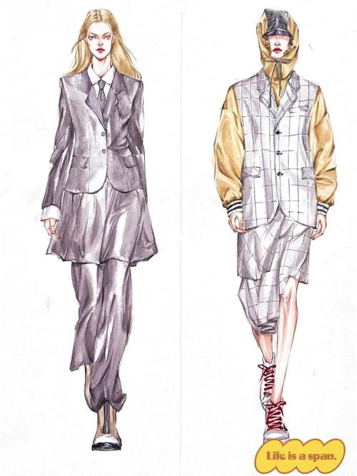 手绘服装设计效果图_服装设计_手绘_时尚_穿搭