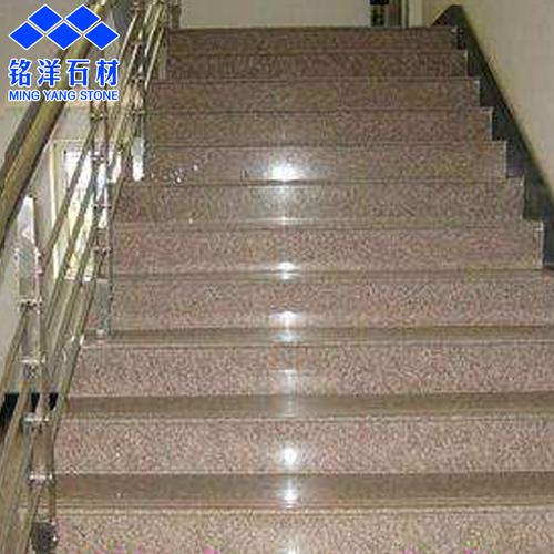 爆款花岗岩五莲红楼梯踏步 五莲红石材楼梯踏步加工 北方耐腐蚀厂