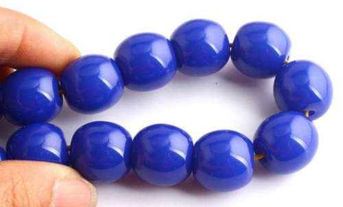 中东蓝精灵蜜蜡手串你对蓝蜜蜡了解多少