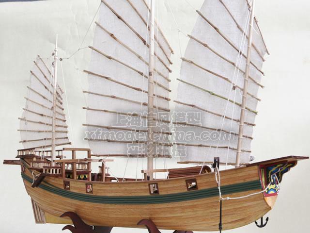 正品 古典木质帆船模型拼装套材 信风模型 中式古船 "