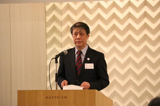 中远海运日本株式会社谭兵社长在推介会上致辞.