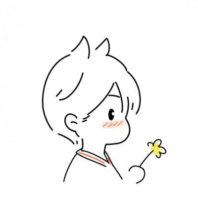 手绘卡通情侣头像