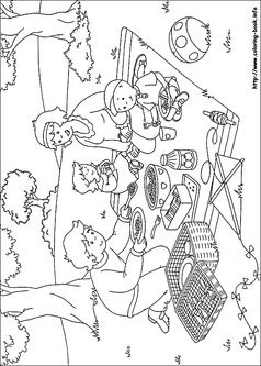 全家野餐简笔画 (第1页)