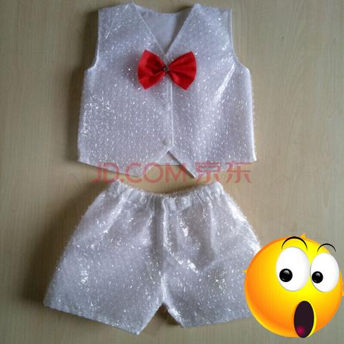 废品手工制作服装 儿童环保男女童舞台走秀演出服子装