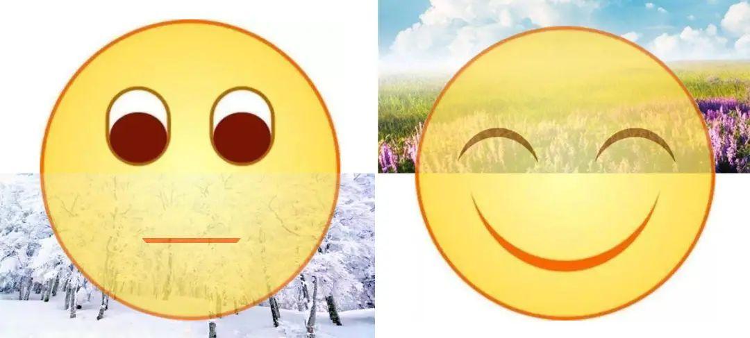 照片中的baby演绎了一个标准的真人版微信"微笑表情".