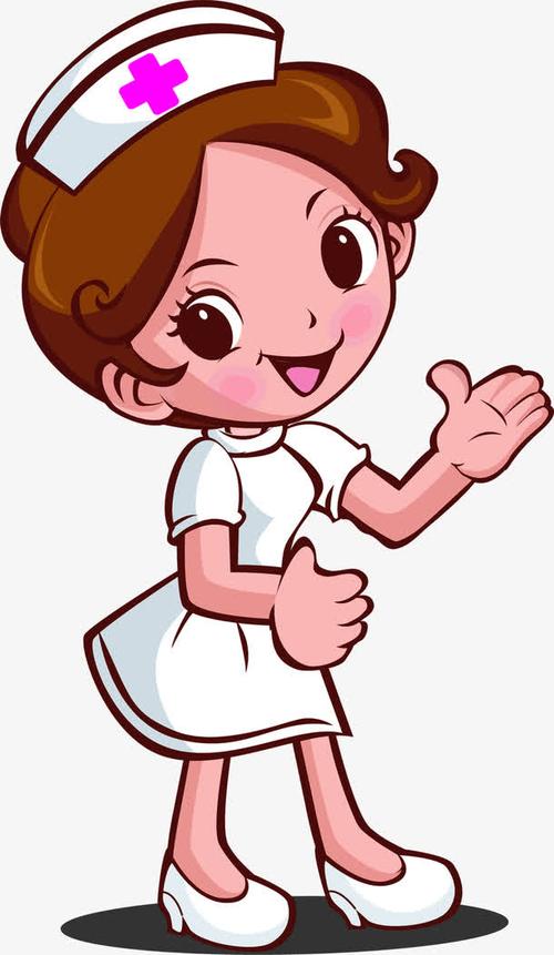 卡通可爱手绘护士人物