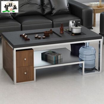 炉不锈钢客厅办公泡茶桌喝茶钢化玻璃功夫茶几一键上水功夫茶几款式一