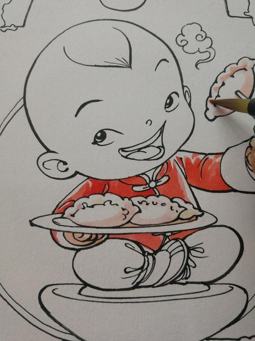 "冬至"图的绘制过程|插画|儿童插画|最侠 - 原创作品