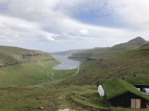 一个人在法罗群岛faroeislands