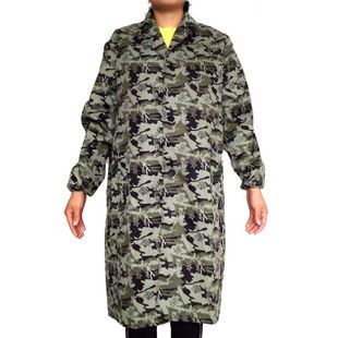 长袖迷彩大褂防尘加大搬运装卸维修工作服装劳保防护保暖防风外套