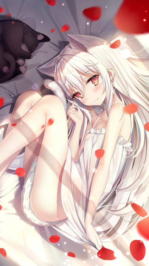 性感动漫美女插画手机壁纸图片