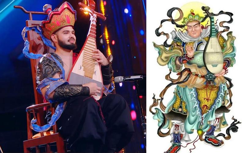 这个歪果仁撞脸封神榜的四大天王了