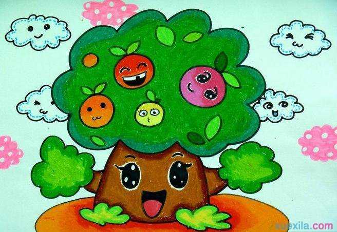 幼儿园水彩画作品