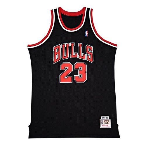 签字球衣 公牛队黑色球衣 9798 乔丹 迈克尔 uda 23ing