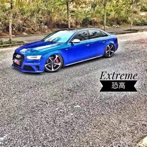 新款的奥迪a4为了降低车身玩姿态而选择了气动避震改装