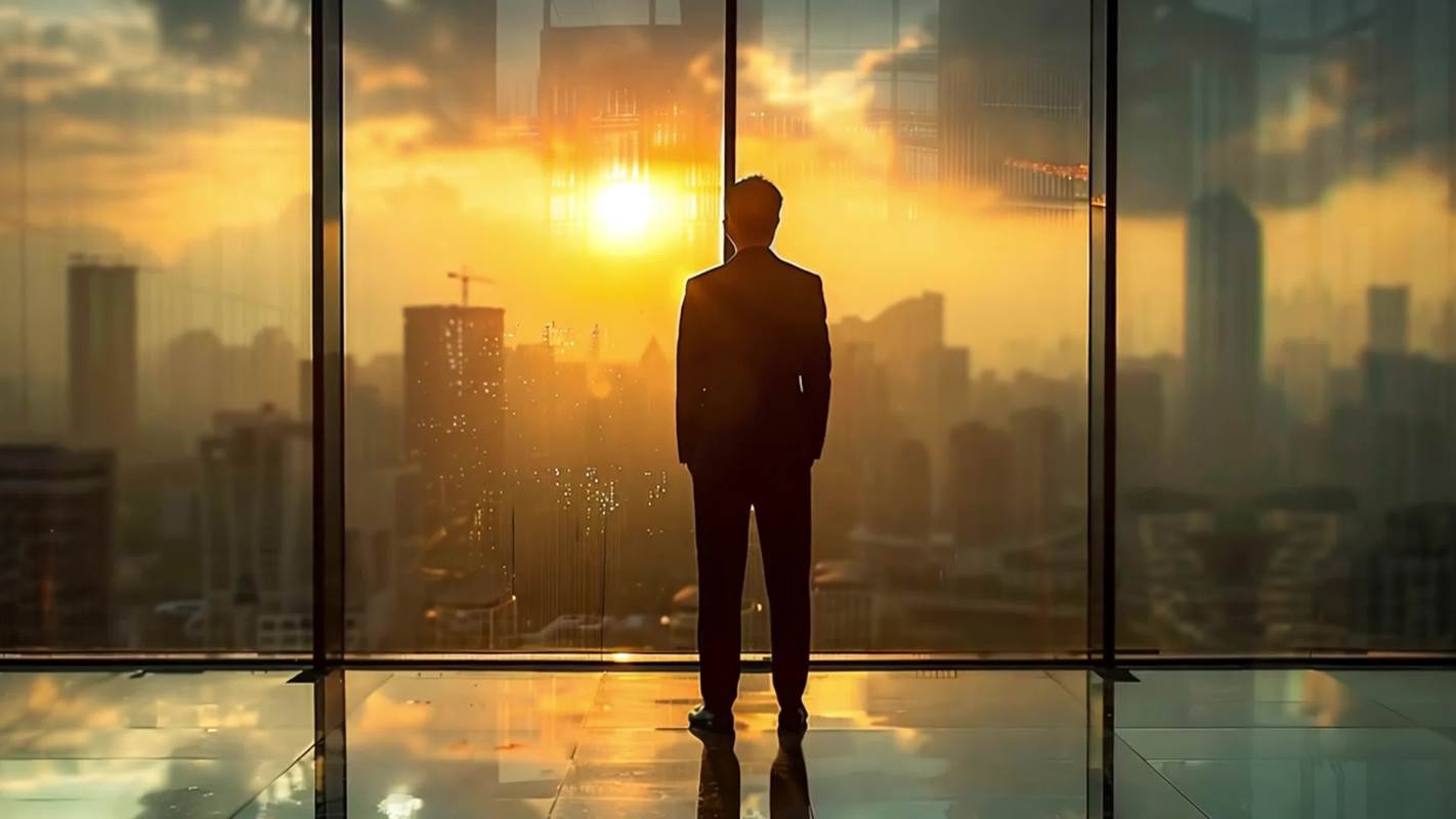 4k商务人性背影素材视频视频特效素材