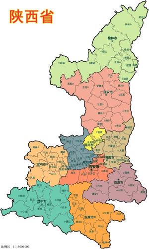 陕西省地图
