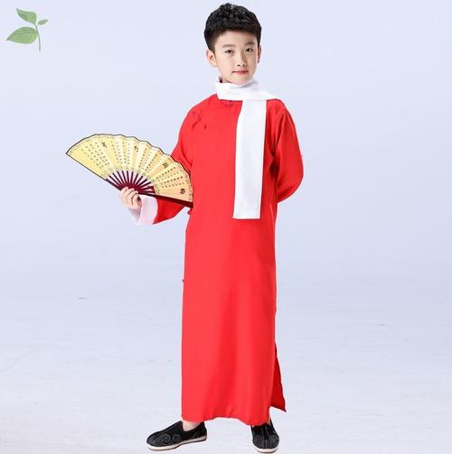 男孩女孩女孩相声服学生儿童相声大褂评书演出服男女童民国长衫