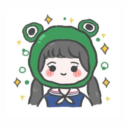可爱女生动漫手绘头像闺蜜头像