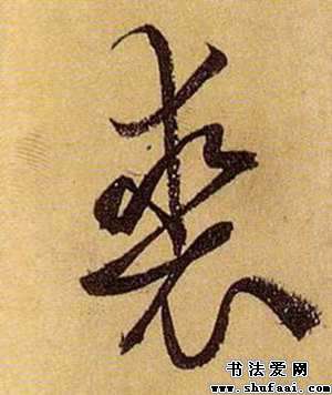 裘字的草书写法
