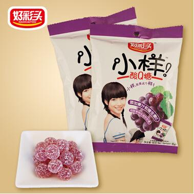好彩头 小样酸q糖 65g 葡萄味