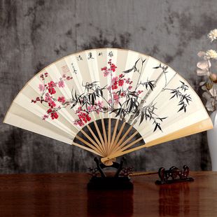 4把送1把】日式折扇中国风女式扇子绢扇樱花和风工艺古风折叠小扇