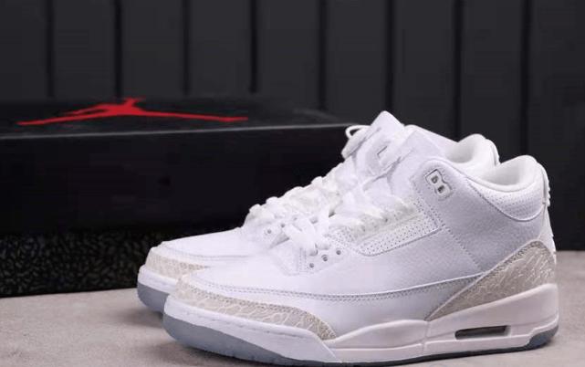 air jordan aj3 乔丹3代纯白爆裂休闲运动实战篮球鞋