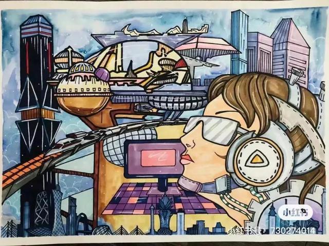 科技未来超级棒的少儿科幻绘画素材欣赏39种哦不要错过了