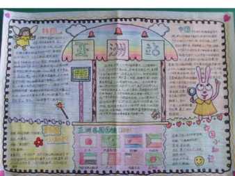 亚洲的手抄报内容