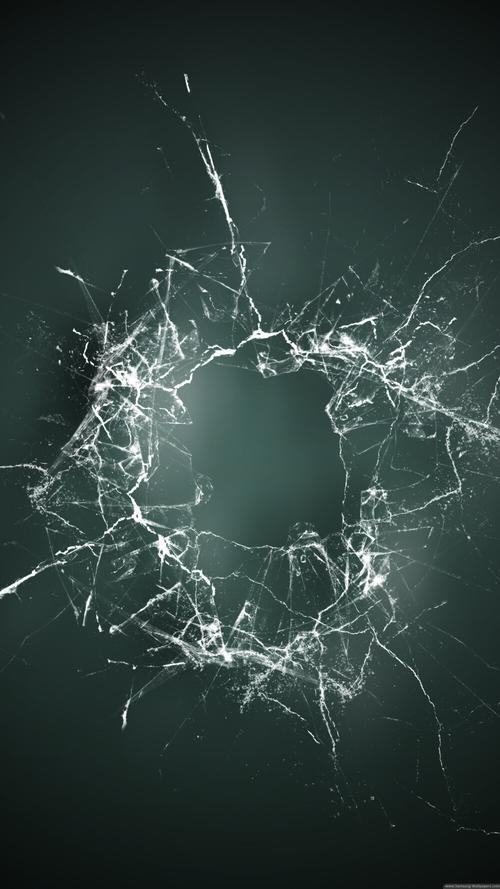 三星手机壁纸1440x25603d破碎屏幕玻璃碎屏